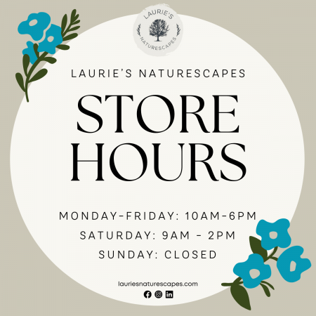Laurie's Naturescapes in Van Wert, OH has April 2024 Gift Shop Hours.